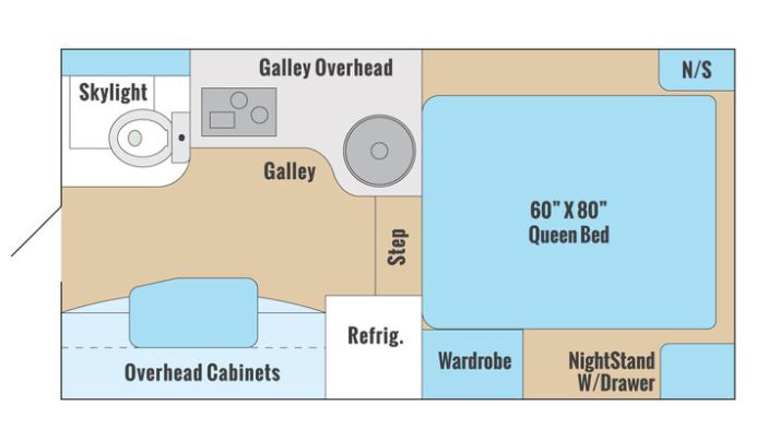 2023 ALP ADVENTURER 80RB, , floor-plans-day image number 0